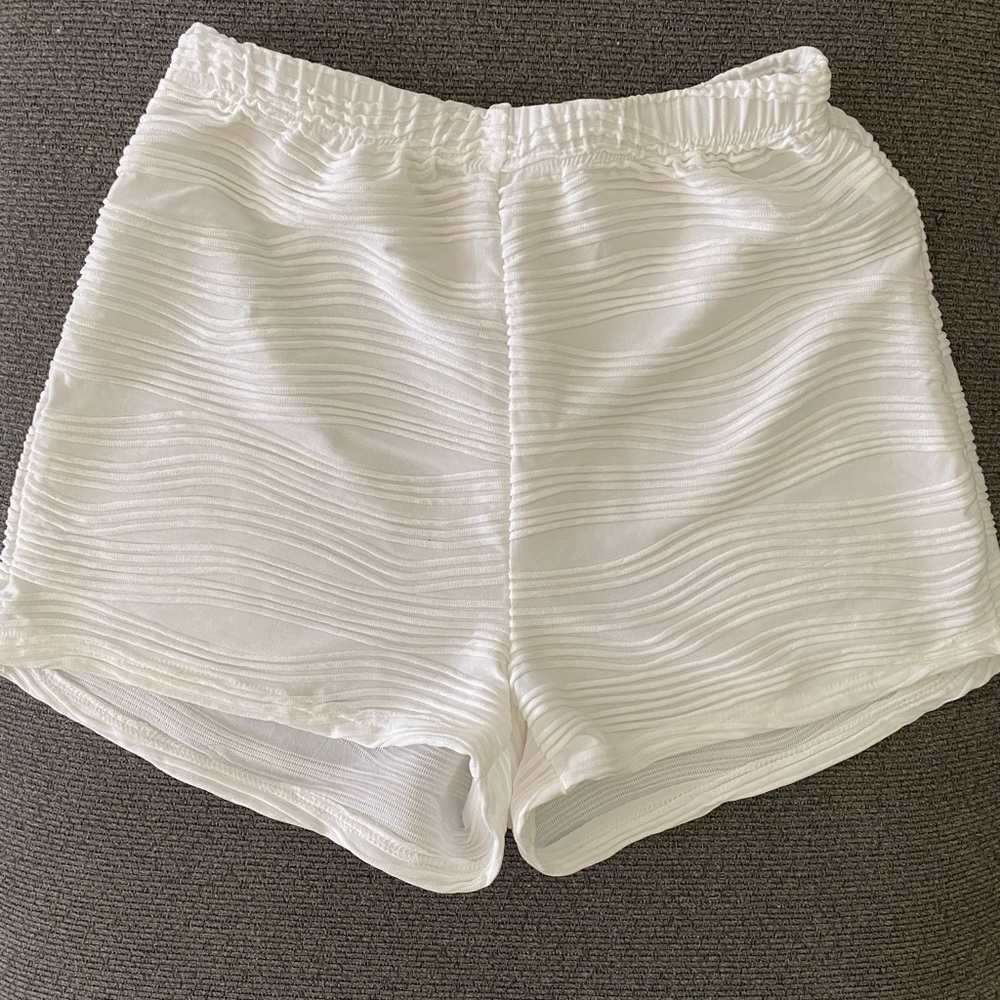 High Waisted White Shein Shorts